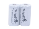 2pcs TangsFire 18350 3.7V 1500mAh Rechargeable Li-ion Battery White